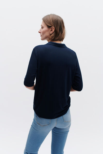 tshirt titi bleu marine femme