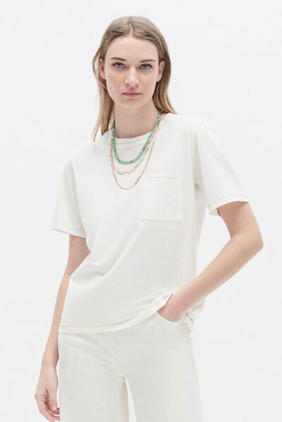 T-shirt tvega blanc femme