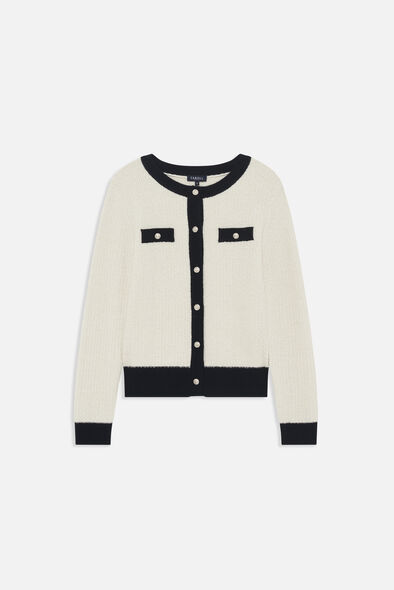 mleonie gilet ecru vrouw Mleonie gilet ecru vrouw