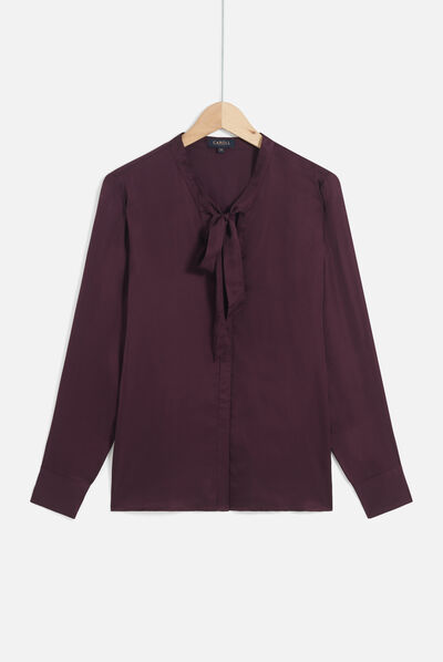 Chemise cecile prune femme