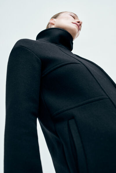 manteau edgar bleu marine femme
