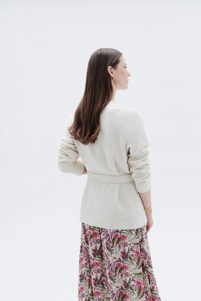 Veste tehanie ivoire femme