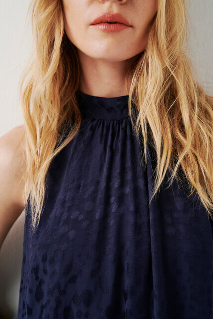 vestido rlidia azul marino mujer