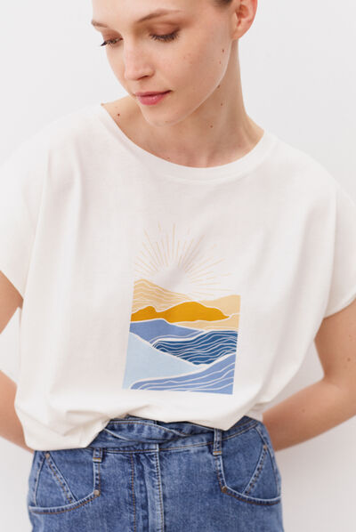 t-shirt erica avorio donna