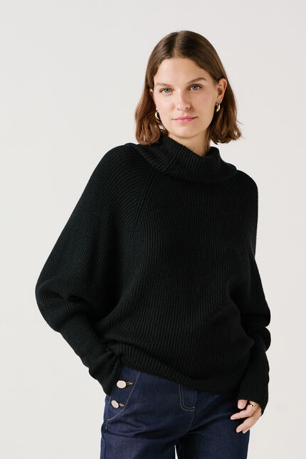 Maglione mwarren Made in Italy nero donna