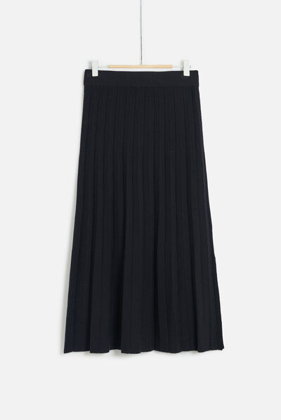jupe midi alba noir femme