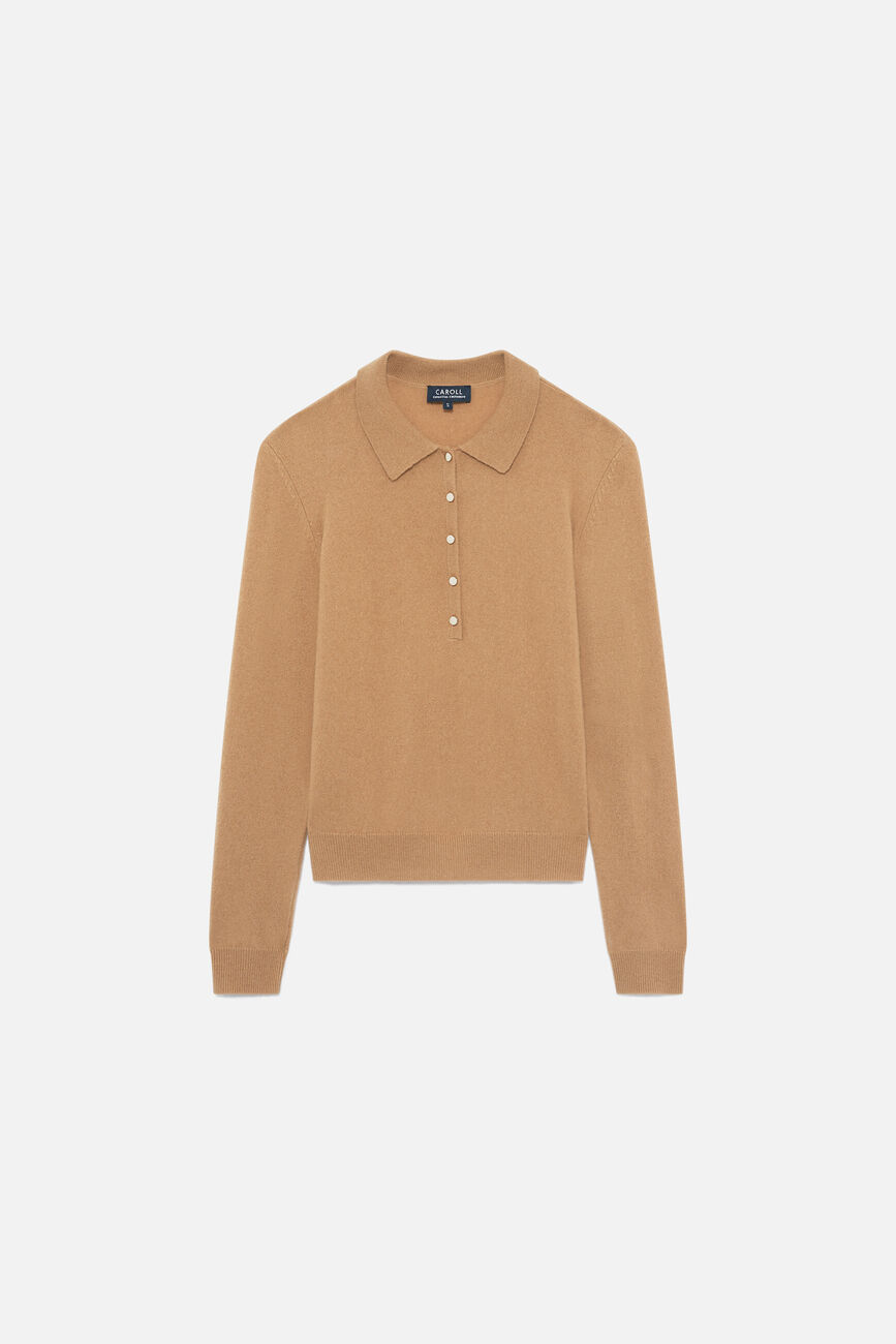 Maglione Mjane 100% cashmere cammello donna