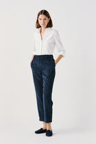 Pnoora trousers navy blue woman