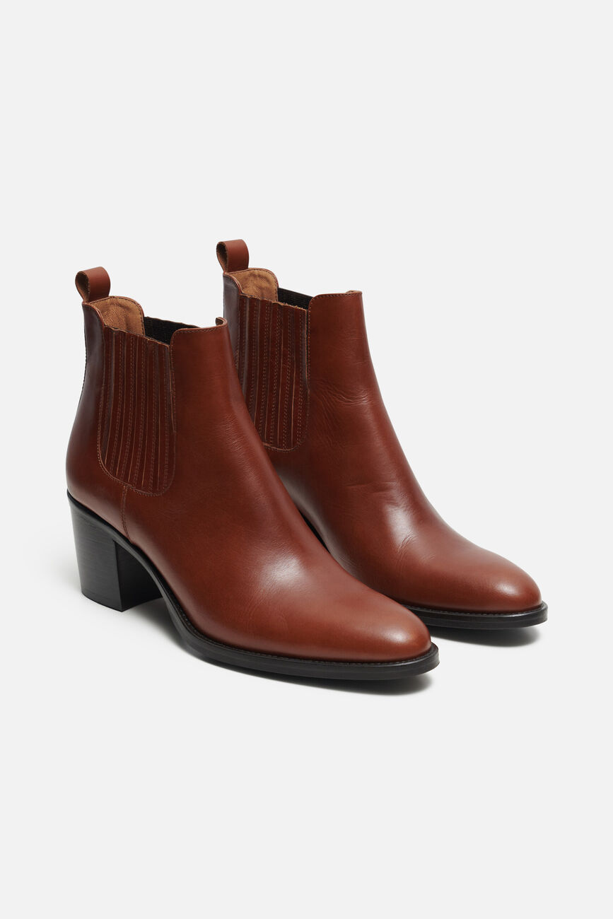 Bottines echupa marron cognac femme