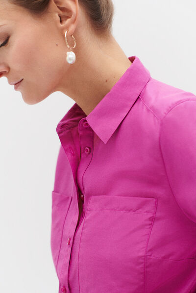 Chemise eden violet femme