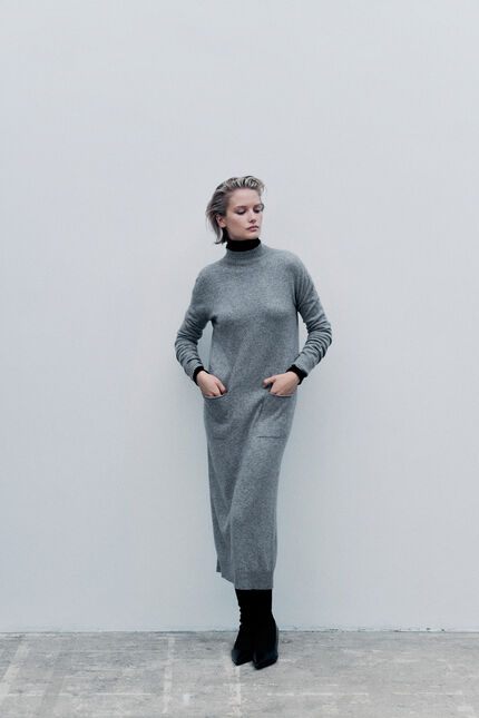 Jurk Rnora made in Italy grijs vrouw