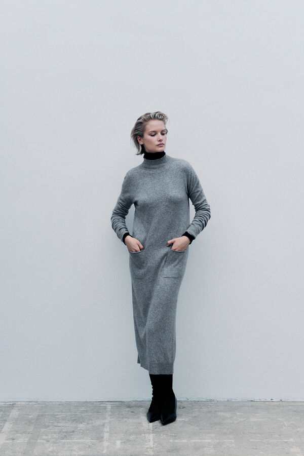 Jurk Rnora made in Italy grijs vrouw