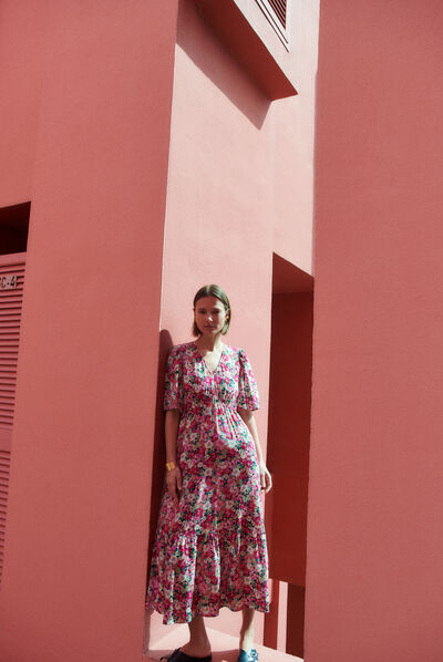 Robe tania rose femme