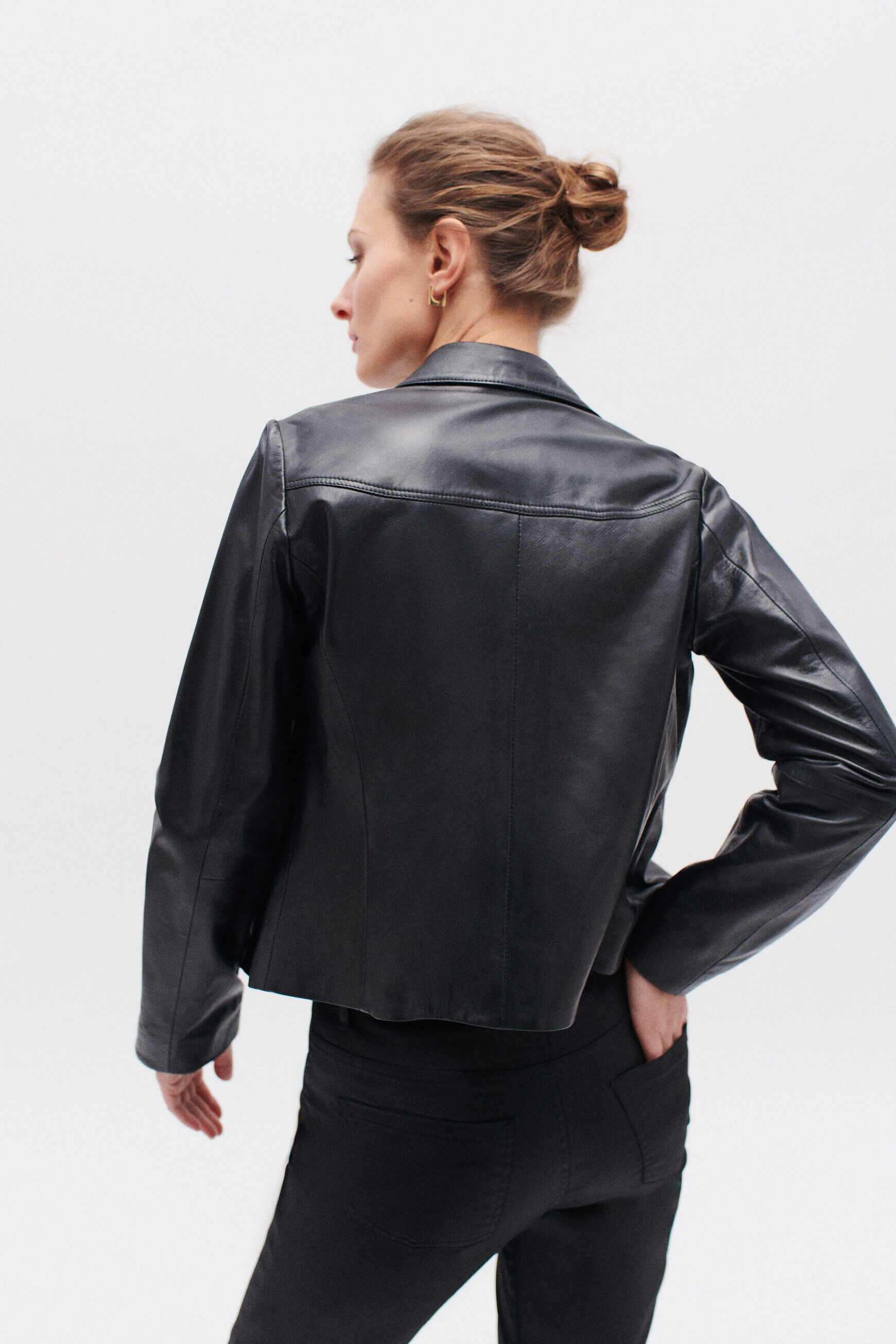 Blouson cuir femme caroll deals