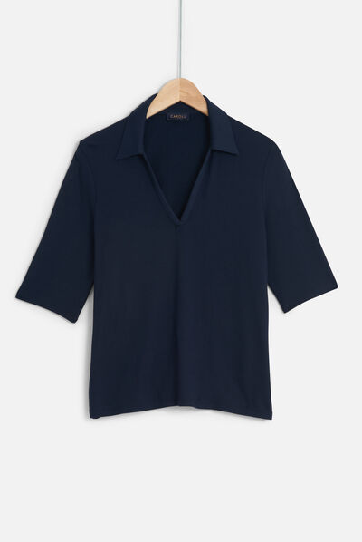tshirt titi bleu marine femme