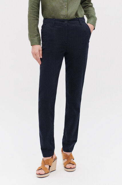 Broek Adelmo marineblauw vrouw