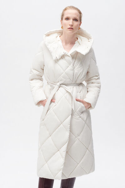 Doudoune grizzly ecru femme