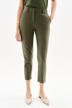 Pantalon psidiko2 vert kaki femme