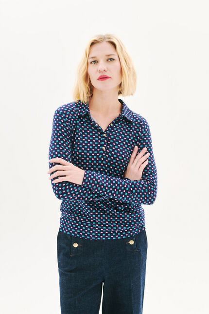 T-shirt Tirissa bleu marine femme