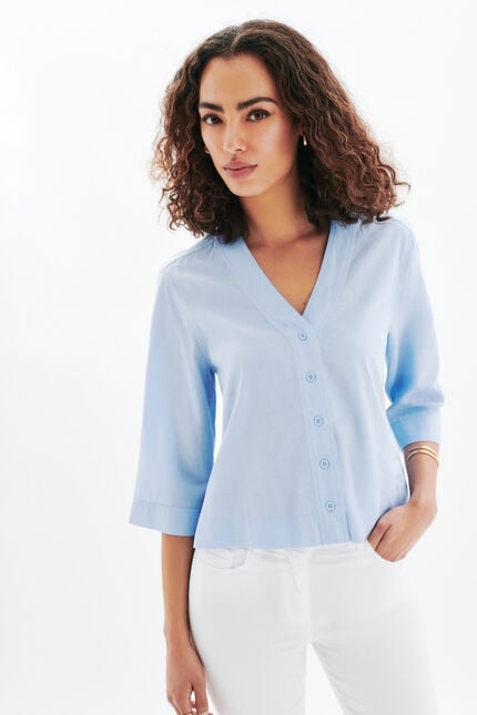 Camicia Calisa celeste donna
