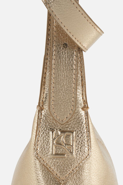 Sac Soa en cuir naturel couleur or femme