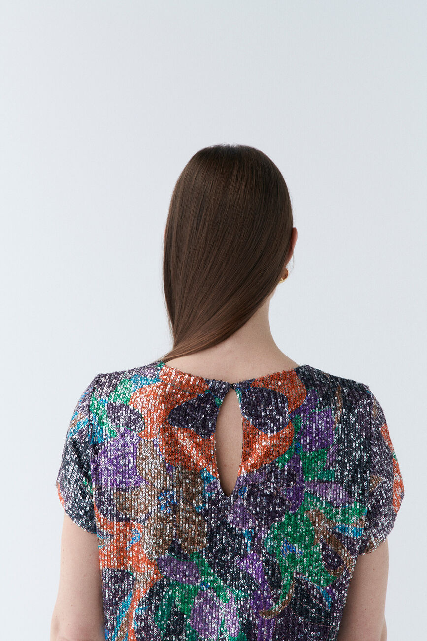 Blouse camila orange femme