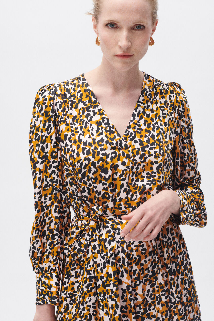 Alice3 dress cognac brown woman