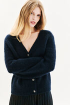 Mdonatella cardigan navy blue woman