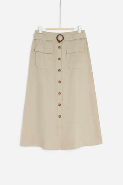 jupe agnes taupe femme