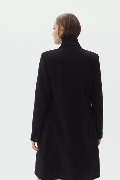 manteau jacques noir femme