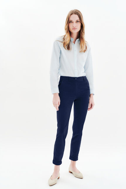 Broek Adelmo marineblauw vrouw