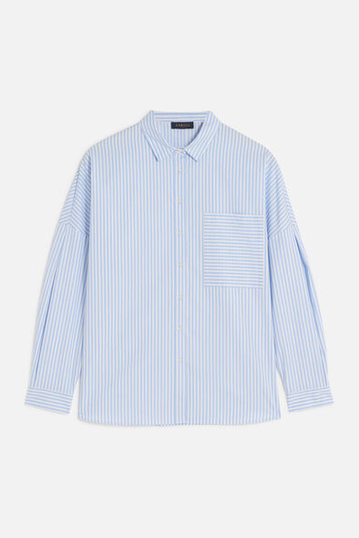 Chemise claudine bleu ciel femme