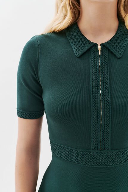Robe Rmalou vert foncé femme