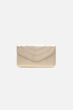 Petite maroquinerie shania cuir naturel couleur or femme