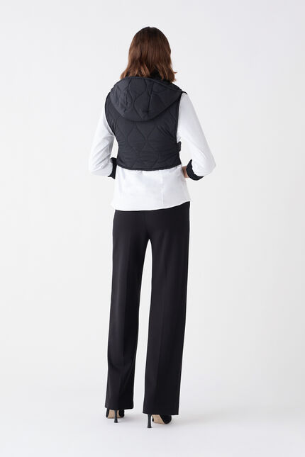 Poncho Ytania noir femme
