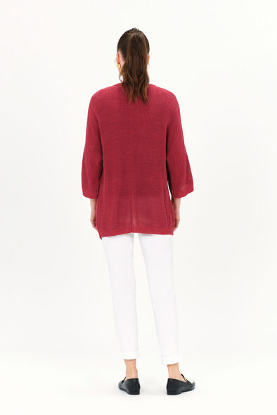 Pull marinella marron fonce femme