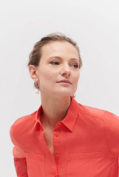 Camisa Eden rojo mujer