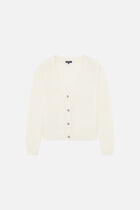 Mdonatella cardigan ecru woman