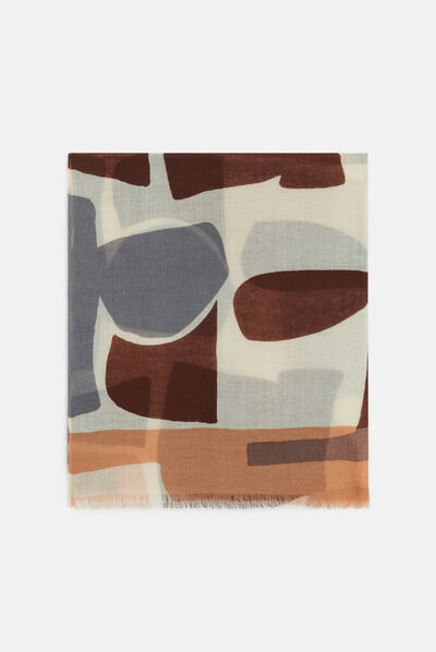 Foulard laya beige femme