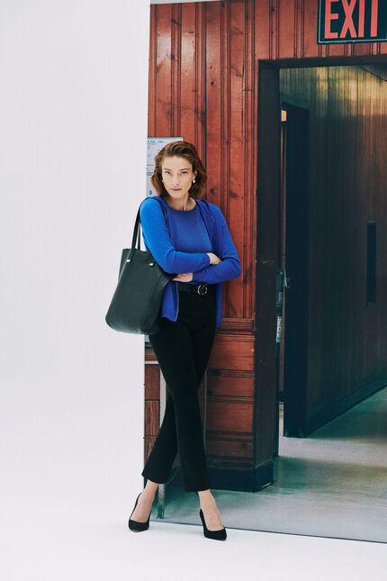 Chaqueta Basila azul eléctrico mujer