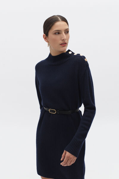robe solveig bleu marine femme