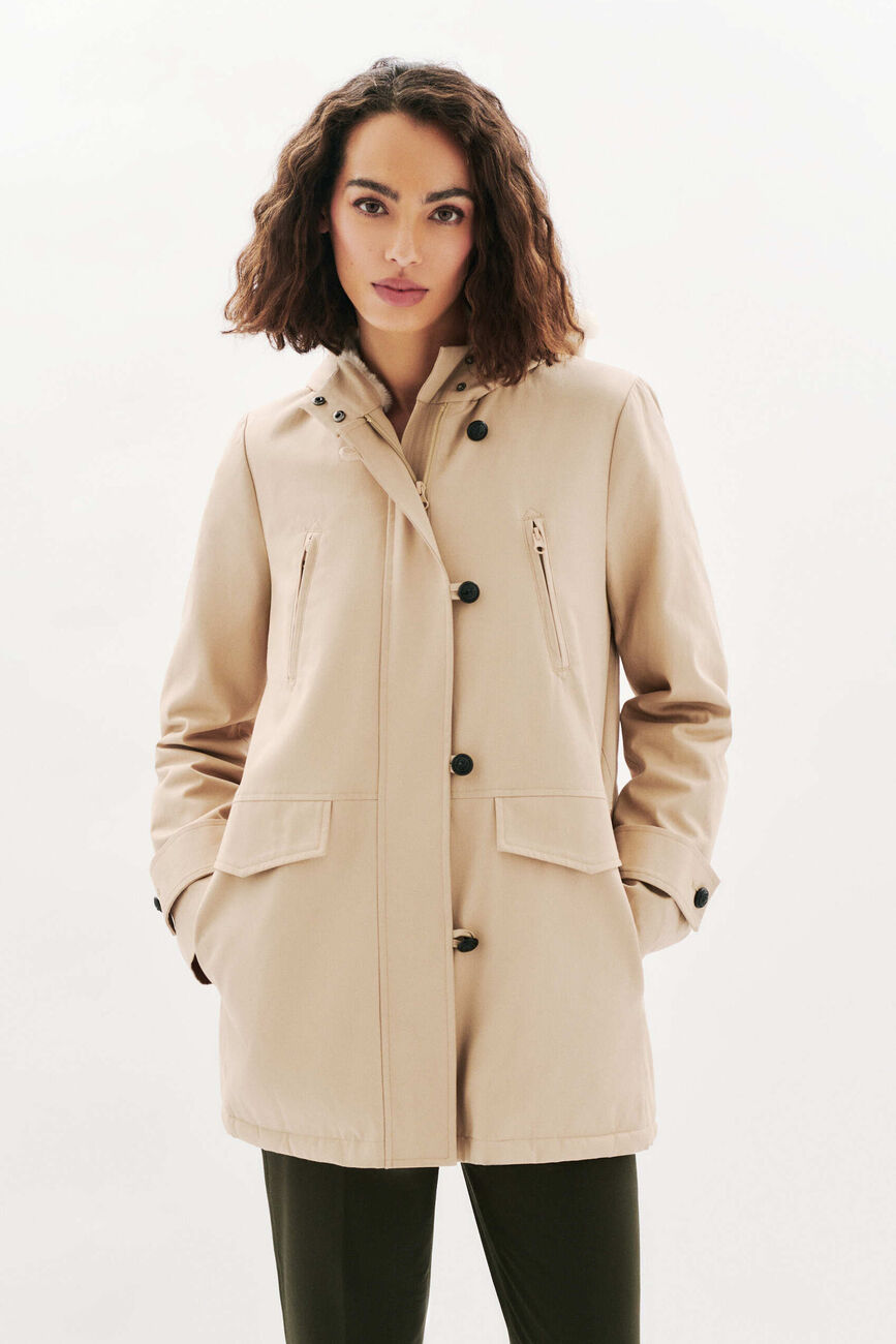 parka electra areia mulher