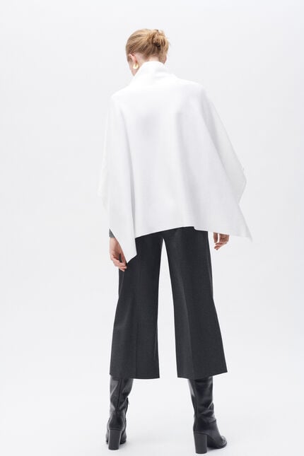 Poncho helvira ivoire femme
