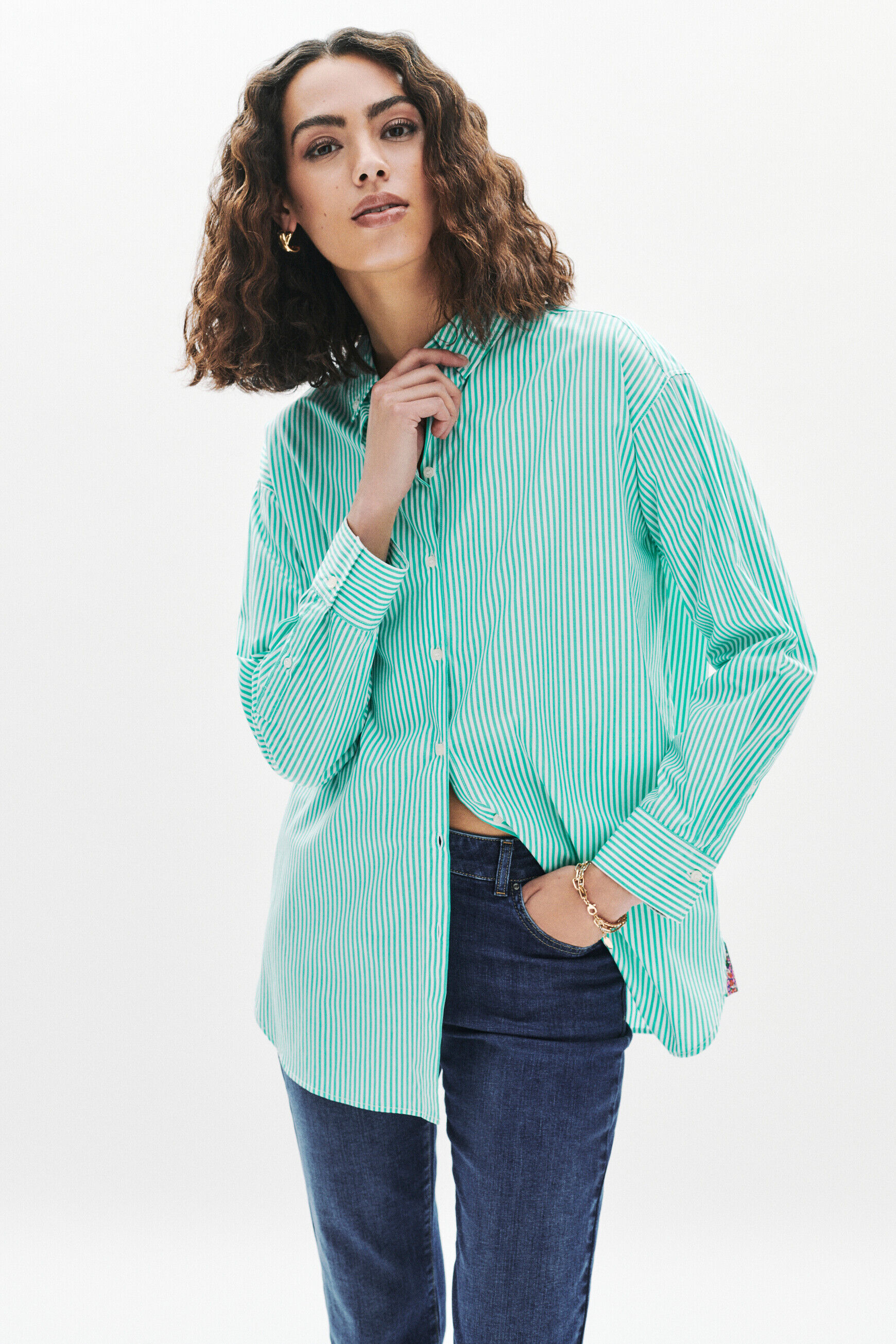 Chemise Cbrendita vert menthe femme