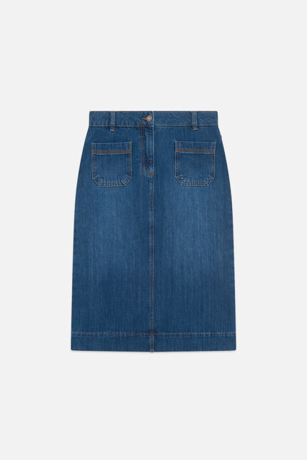 Janais rok denim double stone vrouw