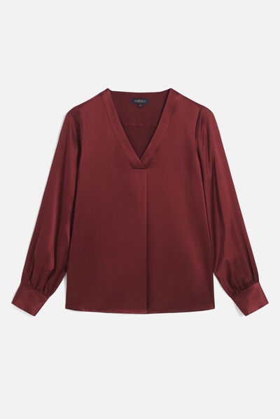 Blouse cmilana2 bordeaux femme