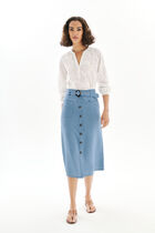Jemy skirt stone denim woman