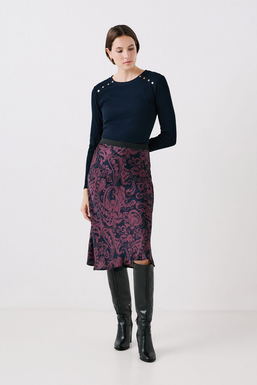 Skirt jalentin navy blue woman