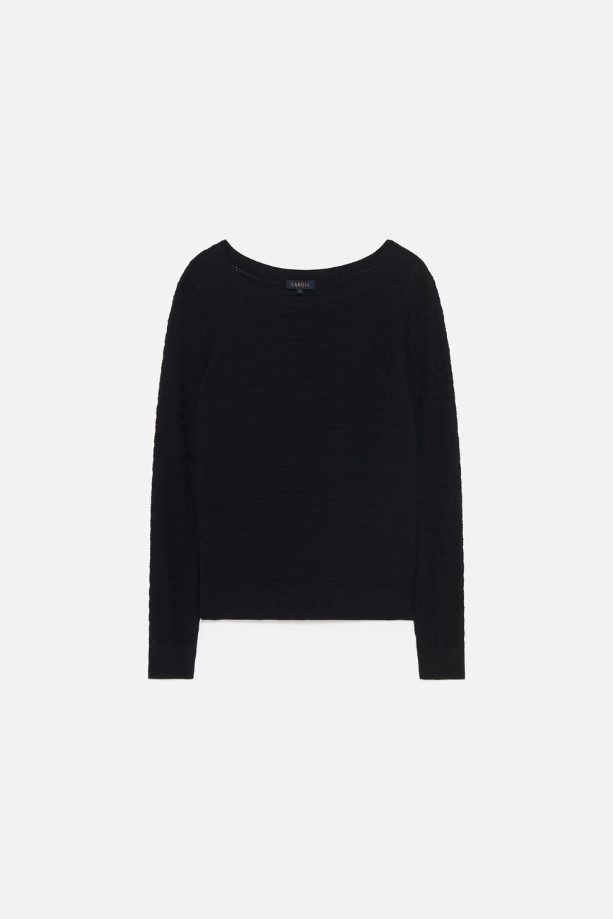 Pull marion noir femme