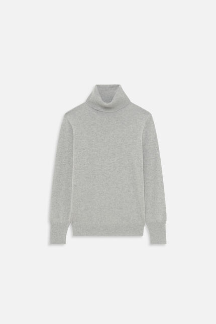 Pullover dylan b 100% Kaschmir hellgrau damen
